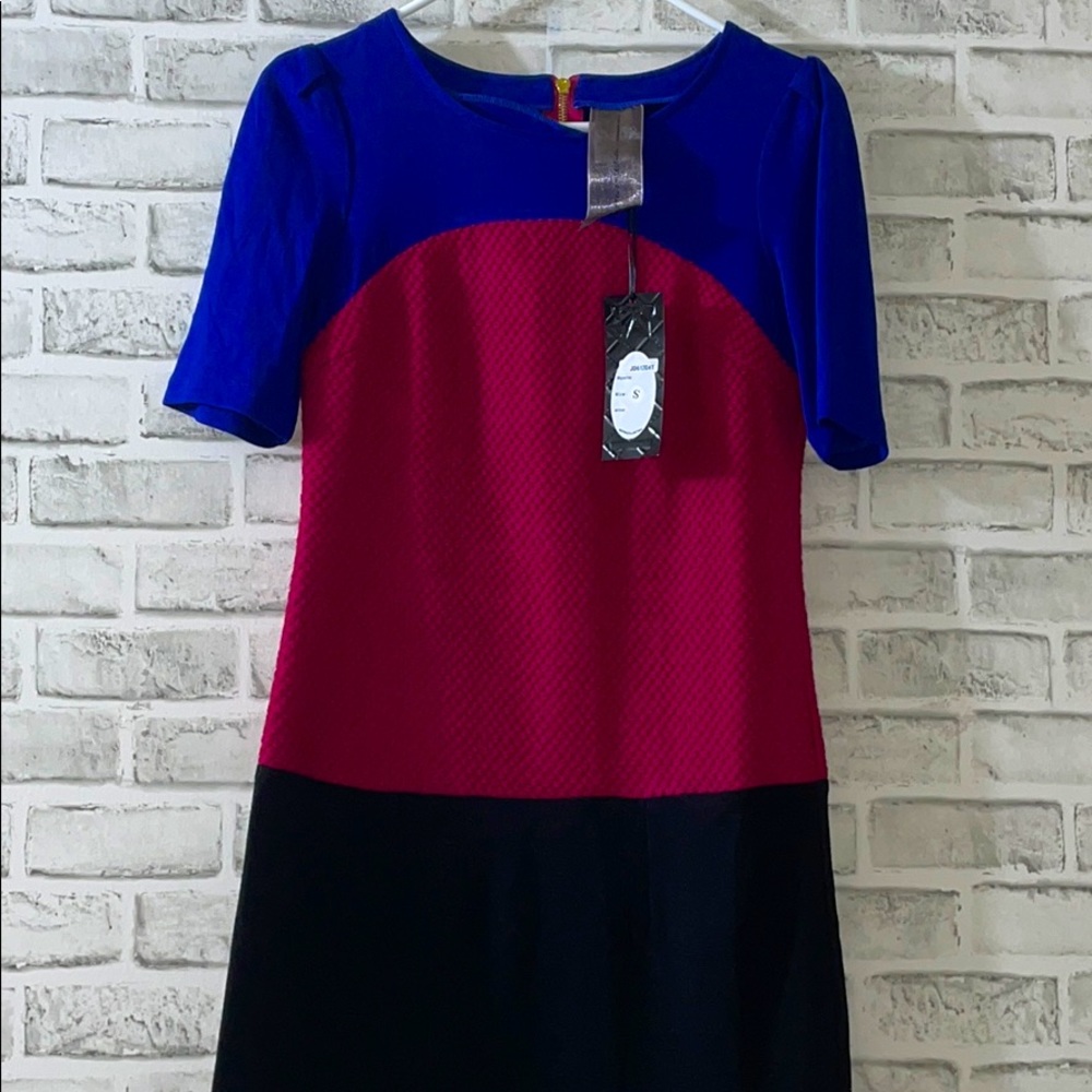 Moon Collection Color-block Dress, Small